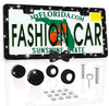 Black LICENSE PLATE DIAMONDS WITH BOW Black - Fashion Car Inc