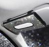 BLING BLING CAR SUN VISOR TISSUE BOX HOLDER, LEATHER CRYSTALS AUTO INTERIOR ACCESSORIES PAPER TOWEL CROWN SILVER - Fashion Car Inc