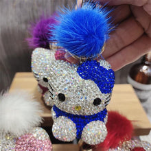  CRYSTAL KEYCHAIN, KEY CHAINS ACCESSORIES WITH ULTRA BLING RHINESTONES BLUE EXTRA BRIGHT - Fashion Car Inc