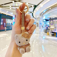  Crystal Keychain, Key Chains Accessories with Ultra Bling Rhinestones Brown - Fashion Car Inc