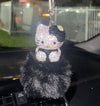 EXTRA BLING KITTY REARVIEW ACCESSORY SHINY RHINESTONE ESPECIALLY BLING UNIVERSAL DIAMOND BLACK - Fashion Car ®