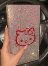 EXTRA BLING RHINESTONE CAR REGISTRATION AND INSURANCE DOCUMENT HOLDER, GLITTER CARD HOLDER, LETHER VEHICLE ACCESSORIES CAR COLOR KITTY GIRLY - Fashion Car Inc