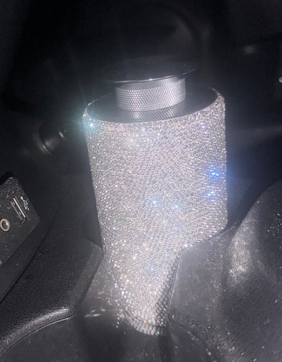 EXTRA ICE BRIGHT SHINY RHINESTONE CAR DIFFUSER HUMIDIFIER WITH LED LIGHT AUTO AIR PURIFIER AIR FRESHENER CAR ACCESSORIES SILVER - Fashion Car ®