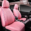 Full Car Leather Bling Diamond Seat Covers Full Seats, Waterproof Heavy - Duty Anti - Slip, Universal Car, Truck, Glitter Sparkle (Pink Rhinestone Leather) - Fashion Car ®