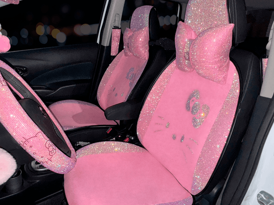 LUXURY SEAT COVER KITTY FULL SET UNIVERSAL - Fashion Car ®