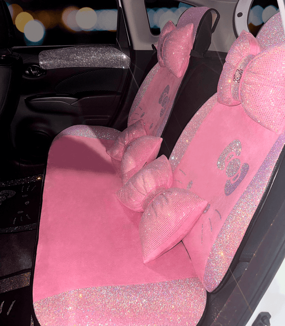 LUXURY SEAT COVER KITTY FULL SET UNIVERSAL - Fashion Car ®