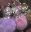 Ultra Bling Kitty Rearview Accessory Shiny Rhinestone Especially Bling Universal Diamond Pink Soft