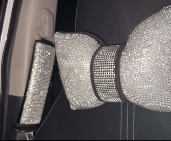 DIAMONDS CENTER PILLOWS 2 headrest ultra bling