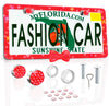 Red LICENSE PLATE DIAMONDS WITH BOW red - Fashion Car Inc