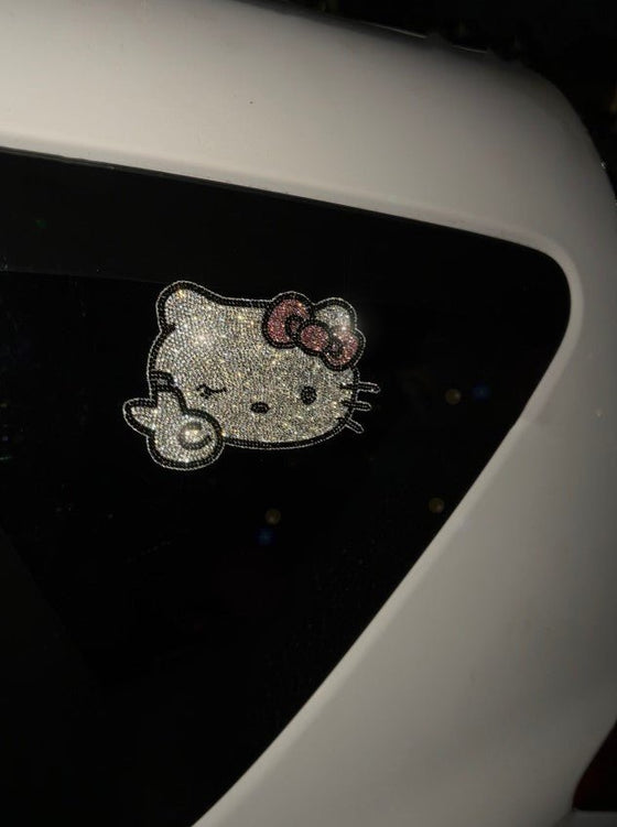 Small Sticker ultra bling cat extra shiny - Fashion Car Inc