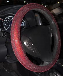  Ultra Bling Ice Steering Wheel Cover Red - Fashion Car ®