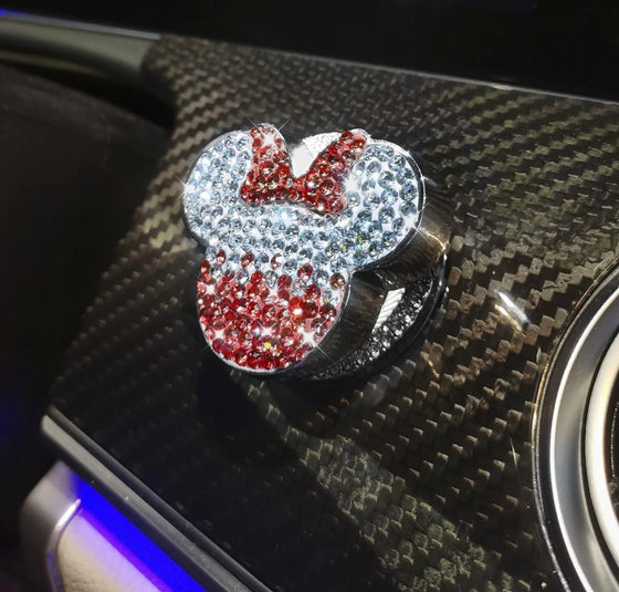 ULTRA BLING MOUSE KEY- PUSH STAR DECOR - Fashion Car Inc