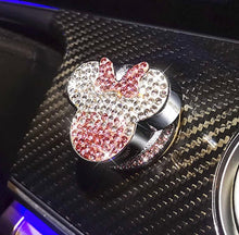  ULTRA BLING MOUSE PINK KEY- PUSH STAR DECOR - Fashion Car Inc