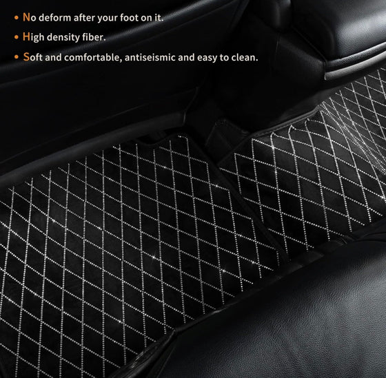 ULTRA BLING SILVER FLOOR MAT BRIGTH FULL CAR SILVER - Fashion Car ®