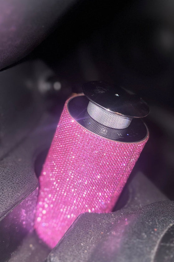 ULTRA BRIGHT SHINY RHINESTONE CAR DIFFUSER HUMIDIFIER WITH LED LIGHT AUTO AIR PURIFIER DIFFUSER AROMATHERAPY AIR FRESHENER CAR ACCESSORIES PINK - Fashion Car ®