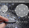 2pcs Bling Car Cup Holder Coaster, 2.75 inch Anti-Slip Shockproof Universal Fashion Vehicle Car Coasters Insert Bling Crystal Rhinestone Auto Automotive Interior Accessories for Women Silver - Fashion Car Inc