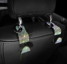  2PCS Car Seat Hooks, Bling Car Rhinestone Headrest Hooks, Universal Bling Car Interior Accessories, for Handbag, Clothes, Purse, Water Bottle (Colorful) - Fashion Car Inc