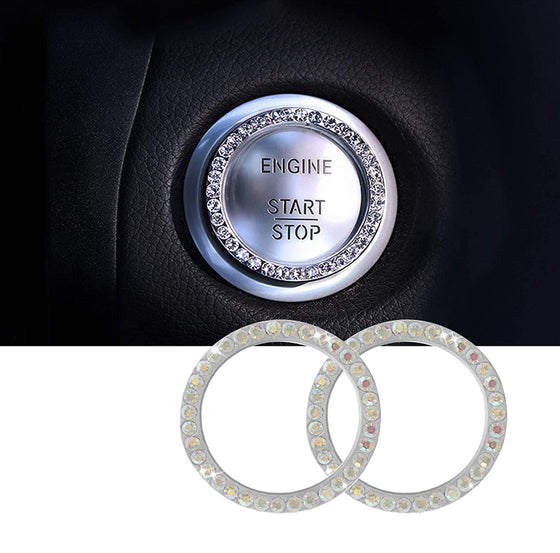 Bling Car Decor Crystal Rhinestone Push star - Key - Fashion Car Inc