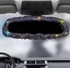 Bling Rearview Mirror Accessories Elastic Plush Car Rear View Mirror Cover for Women Bling Car Accessories Universal Fit (Colorful Diamond) - Fashion Car Inc