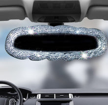  Bling Rearview Mirror Accessories Elastic Plush Car Rear View Mirror Cover for Women Bling Car Accessories Universal Fit White - Fashion Car Inc