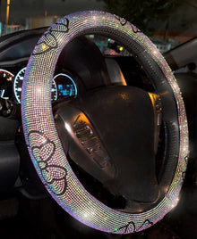  Bling Steering Wheel Cover with Sparkly Diamond Rhinestones, Gorgeous Accessory with Anti Slip Lining Ultra Bling Especially Shiny Mouse Diamond Universal (Colorful) - Fashion Car Inc