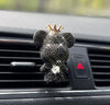 Car air freshener for air vent decoration, cute auto interior hanging accessories, rhinestone bear for car vent clip decoration, - Fashion Car Inc