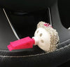 CAR BLING INTERIOR ACCESSORIES, CAR AIR VENT RHINESTONE DIAMOND DECORATION - PINK Cat - Fashion Car Inc