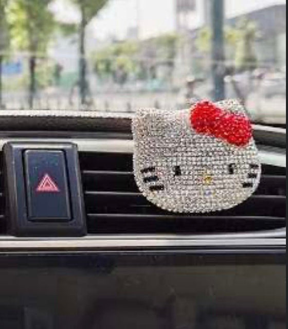 Car Bling Interior Accessories, Car Air Vent Rhinestone Diamond Decoration - Red - Fashion Car Inc