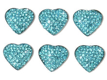  Car Rhinestone Stickers,MoreChioce 6PCS Car Interior Decor Stickers Bling Crystal Heart Shape Self-Adhesive Car Styling Accessories Window Switch Decoration Sticker,Blue - Fashion Car Inc