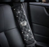 Crown Car Accessories for Women Car Leather Seat Belt Cover Rhinestone Shoulder Pad Crown Crystal Diamond Auto HandBrake Gear Covers Universal Fit All Car - Fashion Car Inc