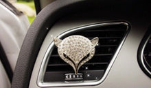  Fox Vent Clips, Crystal Bow-Knot Car Diffuser Vent Clip Rhinestone Bow Car Accessories for Air Fresheners Car Interior Decor Crystal Car Decoration for Women(Silver) - Fashion Car Inc