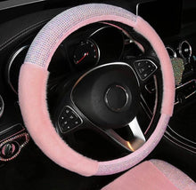  half glitter and lint steering wheel cover - Fashion Car Inc