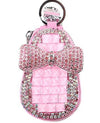 Key Bag Crystal Key Case Women for Shiny Crystal Car Key Zipper Bag Bling - Fashion Car Inc