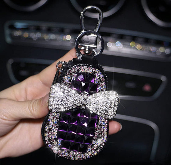 key Chein Purple Bright ashtray for the car, light included for easy vision, comfort and night use - Fashion Car Inc