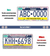 License Plate Diamonds Colorful - Fashion Car Inc