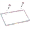 License Plate Diamonds Colorful - Fashion Car Inc