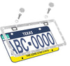 License Plate Diamonds White - Fashion Car Inc