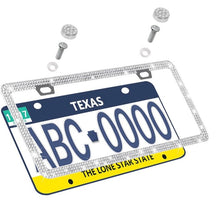  License Plate Diamonds White - Fashion Car Inc