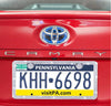 License Plate Diamonds White - Fashion Car Inc