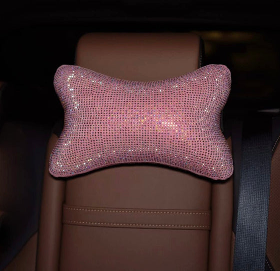 Pillow Pink Shiny Headrest - Fashion Car Inc