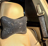 Pillow Silver Bling Headrest - Fashion Car Inc