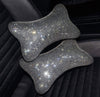 Pillow Silver Bling Headrest - Fashion Car Inc