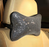 Pillow Silver Bling Headrest - Fashion Car Inc