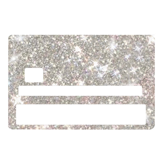 Reflective Sticker Shiny Ultra Bling Removable Debit - Credit Card Skin Cover Especially Bright Front Information Bank, Protecting and Personalizing Bank Card. No Bubble, Slim, Waterproof Card Cover - Fashion Car Inc