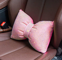  Rhinestone Car Headrest Neck Pillow for Driving with Bling Bling Crystal Bow Pillow Car Accessories for Women One - Fashion Car Inc