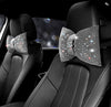 Rhinestone Car Headrest Neck Pillow for Driving with Bling Bling Crystal Bow Pillow Car Accessories for Women one - Fashion Car Inc