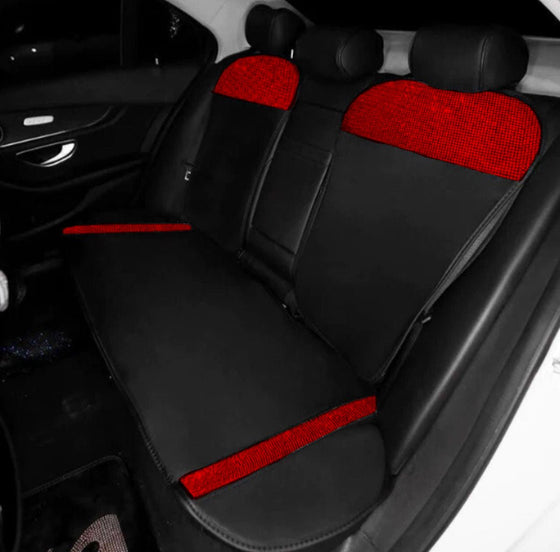 Seat Cover Red Shiny Ultra Bling Full Car - Fashion Car Inc