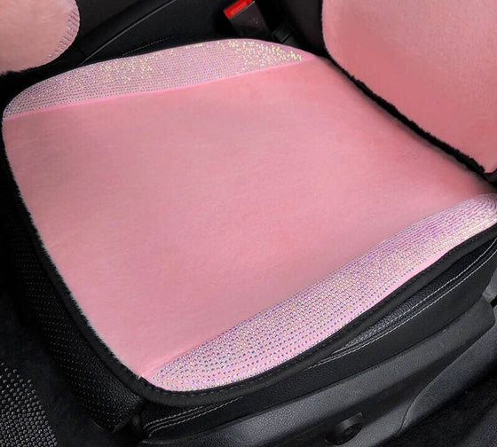 Set Full Car Universal seat Lining Ultra Bling Front and Rear, specially Shiny (Pink) - Fashion Car Inc