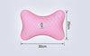 Set Pink Shiny Steering Wheel Cover with 2 Headrest Neck Pillows Ultra Fashion Car Crown Design (Pink) - Fashion Car Inc