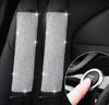 Set Steering wheel bling classic rhinestones- 2 two seat belts bling - push/key bling - Fashion Car Inc